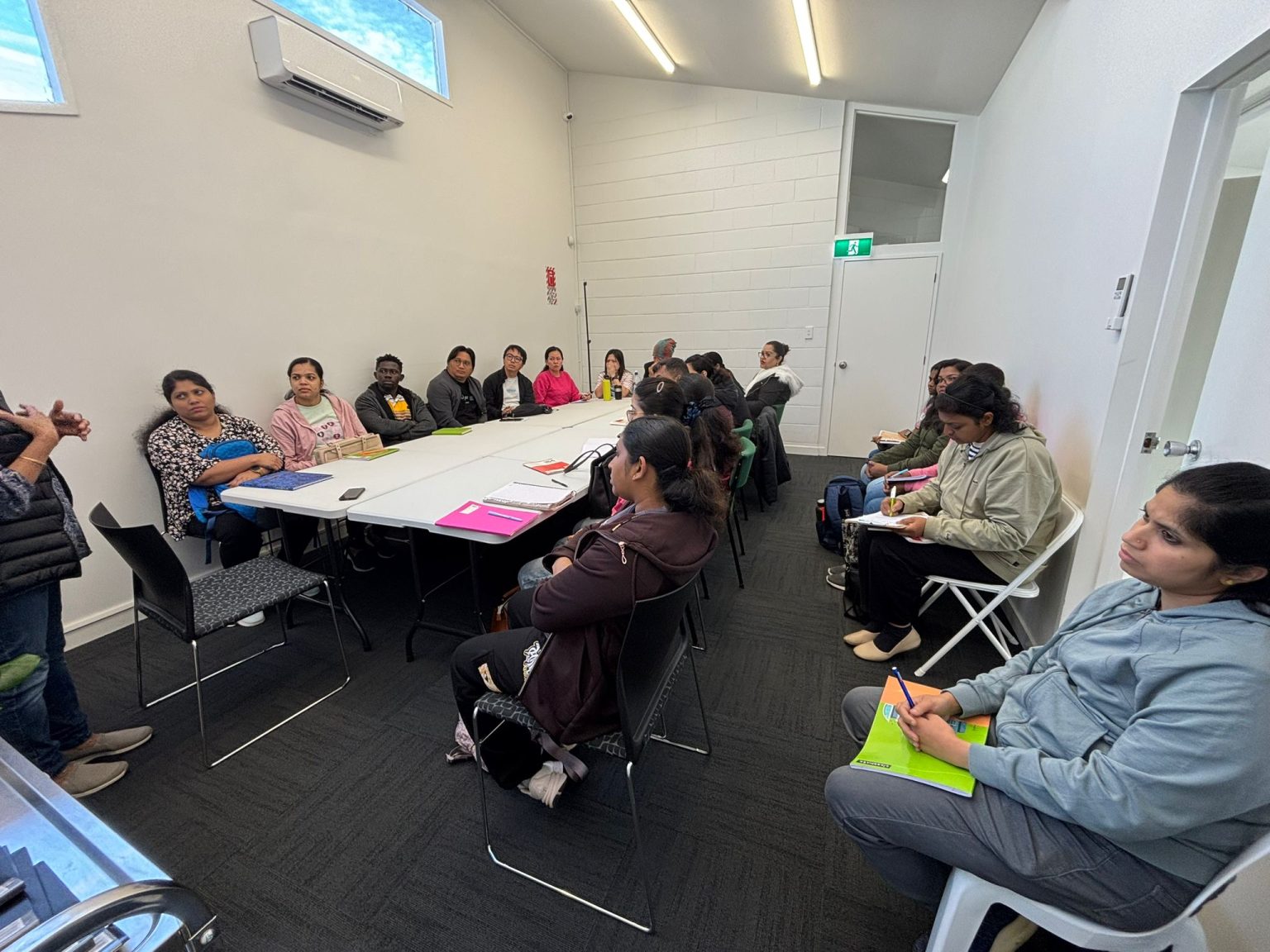 international nurses attending nursing mock test preparation class
