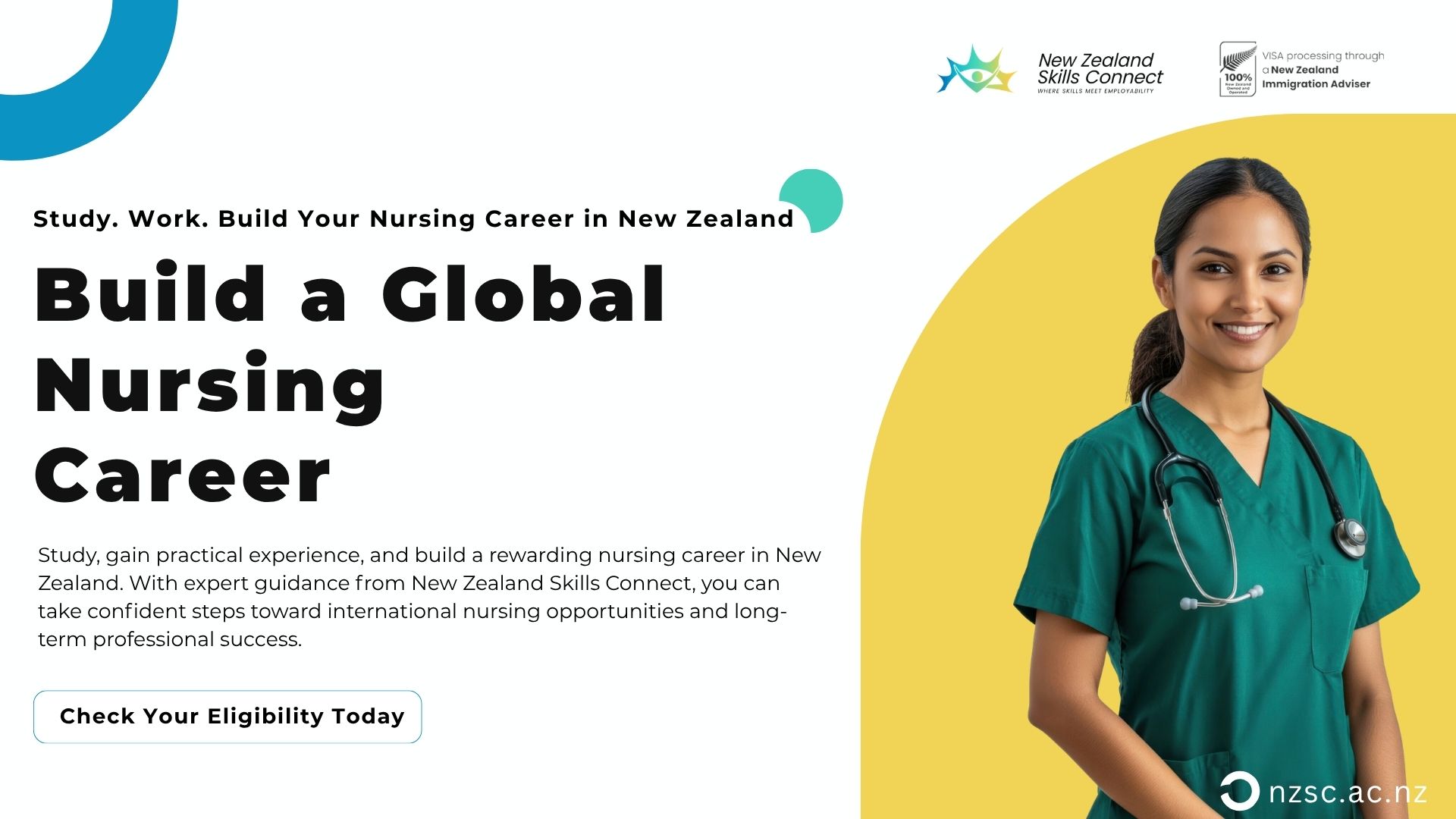 Study. Work. Build Your Nursing Career in New Zealand.