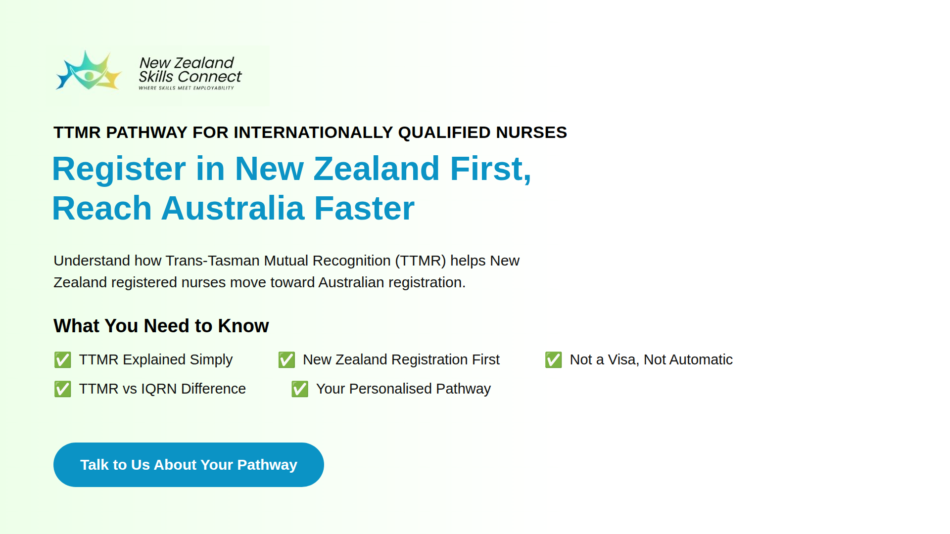 New Zealand First, Australia Later: How TTMR Actually Works for Nurses